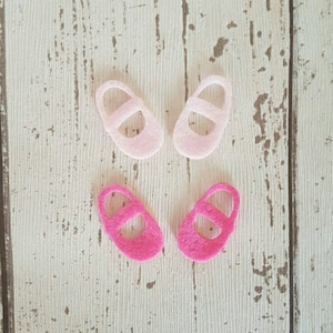 Formes de chaussures de bébé en feutre, chaussures de bébé en feutre découpées à l'emporte-pièce