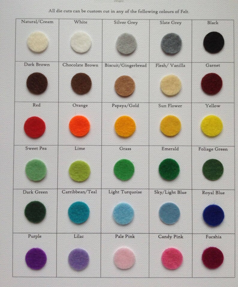 Mixed Christmas Felt Flower Kit Die Cut Felt Flowers. Etsy UK