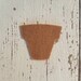 Terracotta felt Plant / Flower Pots die cut for crafting and embellishment, applique, collage, card making, bunting,