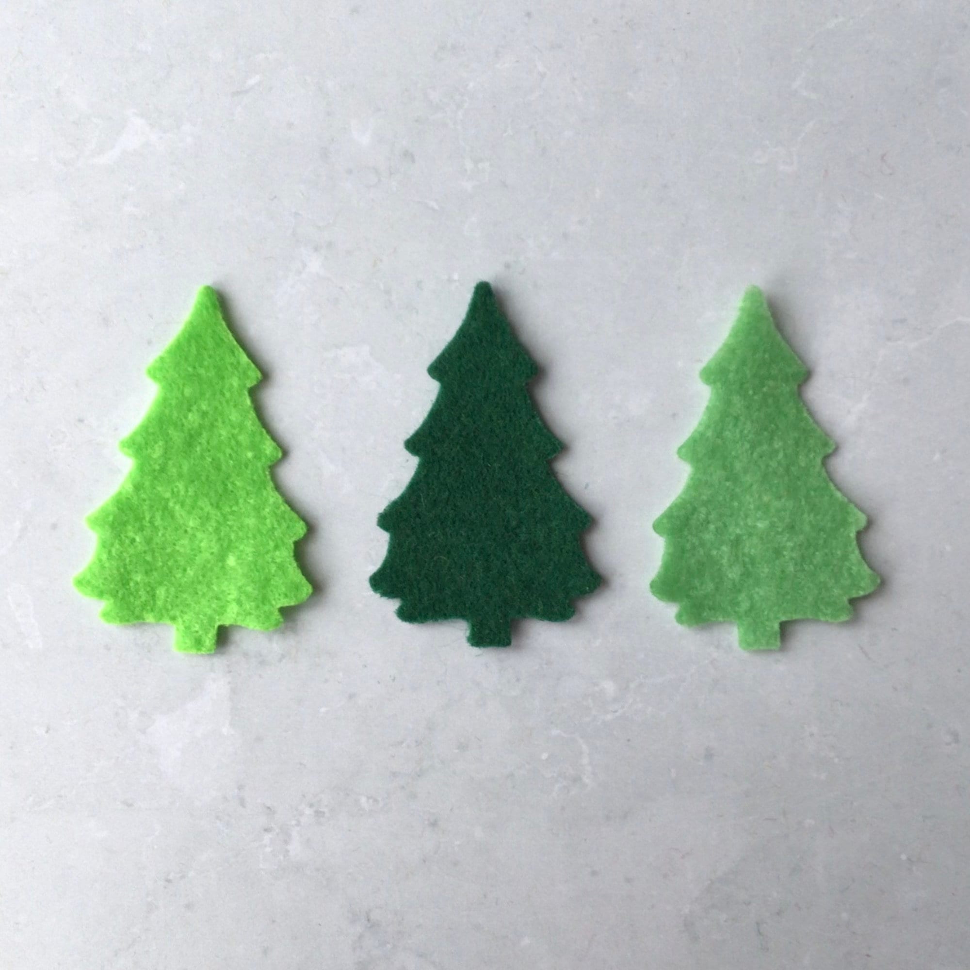 Die cut felt christmas trees - Etsy 日本