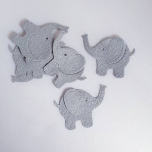 Vilten olifanten, 3D, gestanste olifant