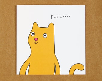 Orange Cat Card