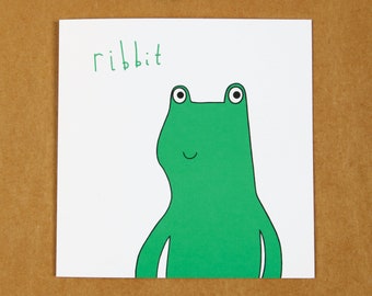 Green Frog Card