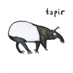 Tapir greeting card
