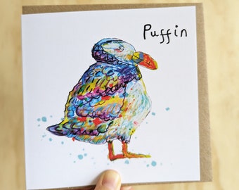 A Perfect Puffin Greeting Card/ Birthday and Occasion / Blank Inside