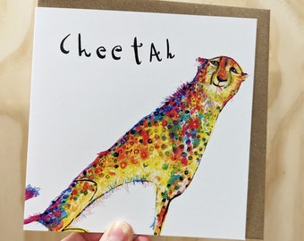 A Cheetah Greeting Card