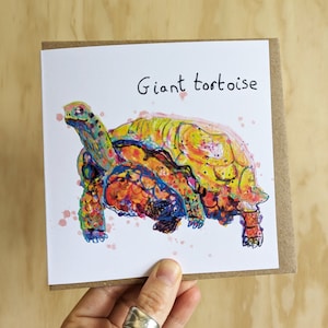 A Giant Tortoise Greeting Card / Birthday and Occasion / Blank Inside