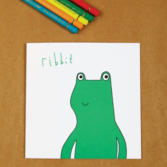 Green Frog Card