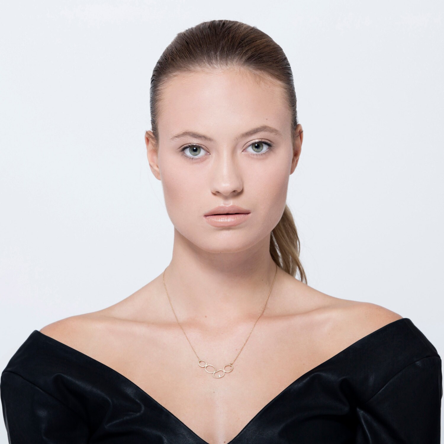 Unique Gold Necklace 14K Gold Statement Necklace Solid Gold Etsy