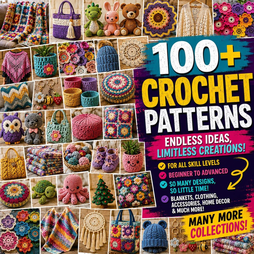 Free Crochet Ribbon Patterns.pdf Crochet Patterns PDF Bundle, 100+ Amigurumi Crochet Patterns, Crochet ...