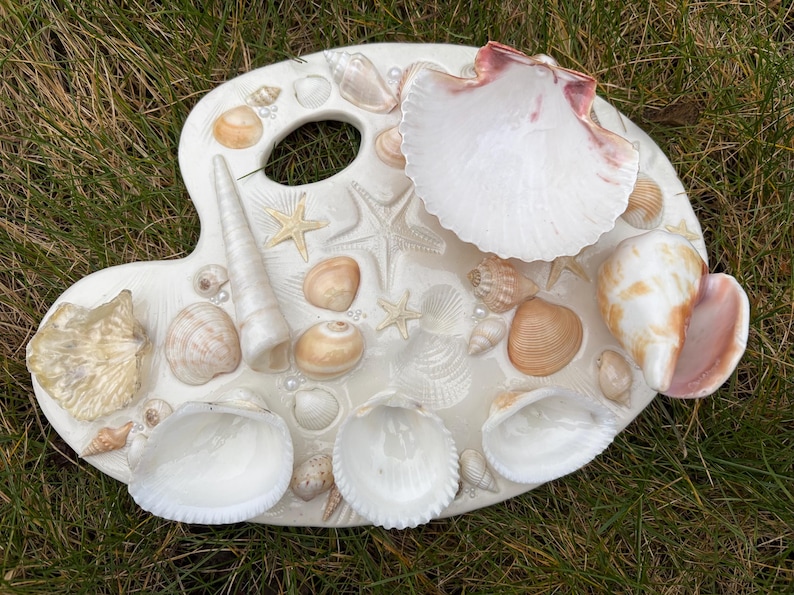 Palett Shell Seashell Paint Palette, Custom Made-to-order - Etsy