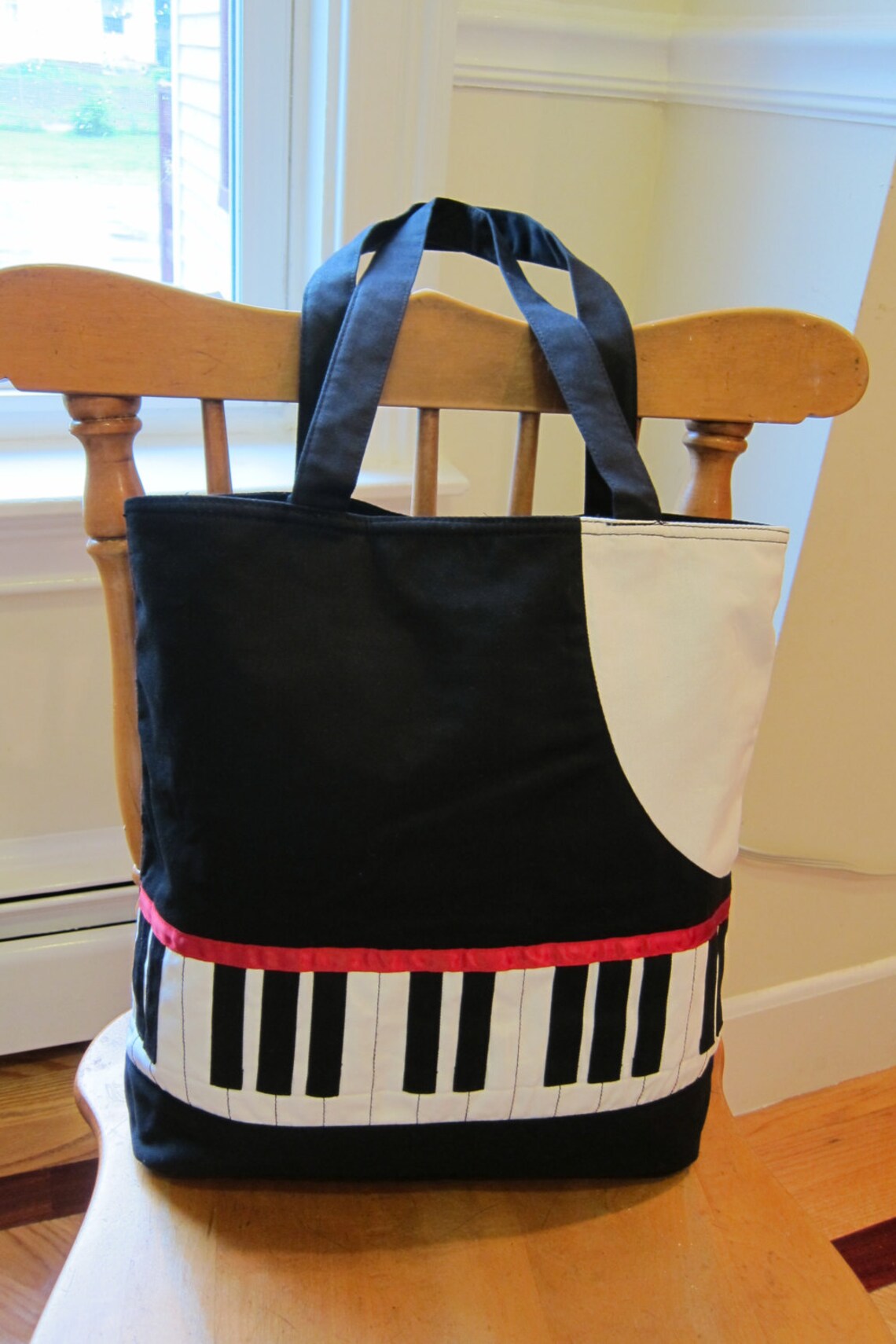 Piano Tote Bag for Everyday Musicians and Music Lovers Great Gift J1074