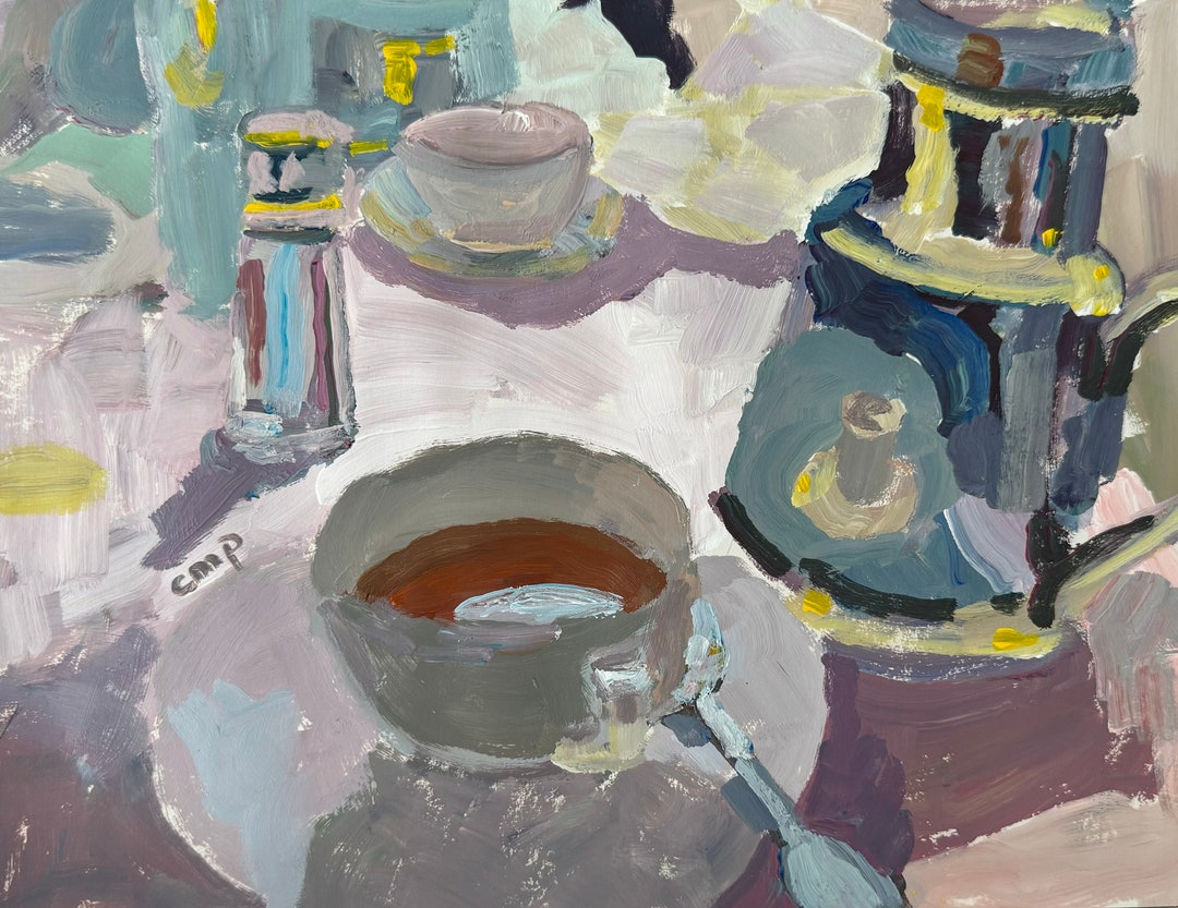 Original Acrylic Still Life Painting on 9x12 Paper by ...