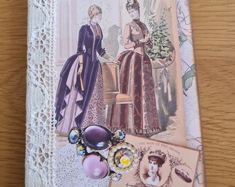 Vintage Ladies Junk Journal, Naked Junk Journal, Booklovers Gifts