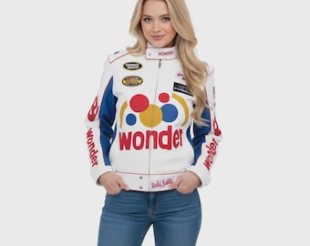 Retro Wonder Racing Jacket, Ricky Bobby Inspired Motorsport Style (Women's)