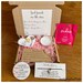 Best Friend box, Friendship mini hamper Hygge, BFF, Thinking of you, Hug in a box, Gift with charm, Badge Magnet, Mental health Mindfulness 