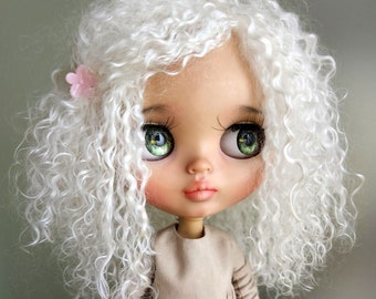 295 LUXE class material Kid Mohair Blythe scalp TBL RBL new Kid Mohair Blythe doll wig Reroot scalp mohair wig mohair