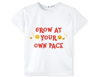 Grow at Your Own Pace Kids Sports Jersey