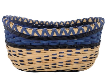 Basket Weaving PATTERN or TUTORIAL - ""RIVER" Oval Table Basket with Graduated Sides