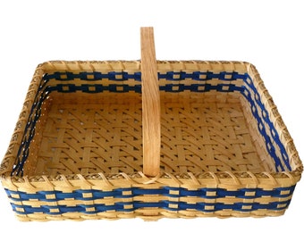 BASKET PATTERN "Yasmine" Farmers Market Style or Flower Collecting Basket