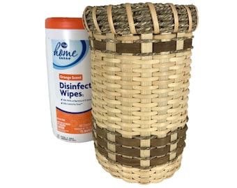 BASKET WEAVING PATTERN - "Lysa" - Canister Style Basket for Disposable Disinfectant Wipes