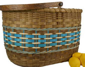 BASKET PATTERN "Alysha" Large Gathering Basket for Afghans, Laundry, Toys, or Towels