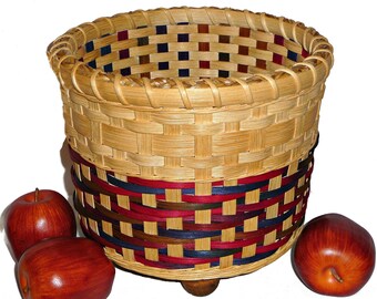 BASKET PATTERN TUTORIAL - "Sierra" Footed Double Walled Table or Floor Basket