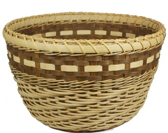 BASKET PATTERN TUTORIAL - "Aubrey" Twill Table Basket with Step-Back Lashing