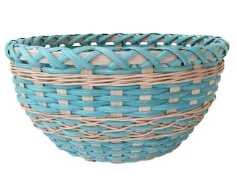 BASKET PATTERN TUTORIAL - "Skylar" Table Basket with "X" Accent Weaving & Lashing