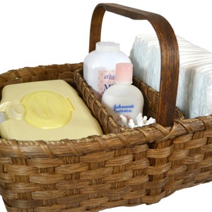 BASKET PATTERN "Lucy" Divided Diaper Caddy, Craft, or Sewing Basket