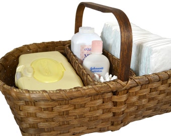 BASKET PATTERN "Lucy" Divided Diaper Caddy, Craft, or Sewing Basket