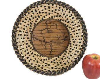 Basket Weaving PATTERN or TUTORIAL - ""TEMPEST" Round Table Basket