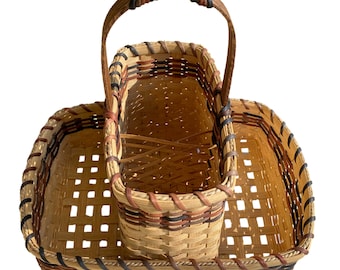 BASKET PATTERN  - "HELOISE" - Coffee or Wine Tote Basket