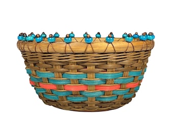 Basket Weaving **KIT** - "CHEYENNE" Beaded Table Basket