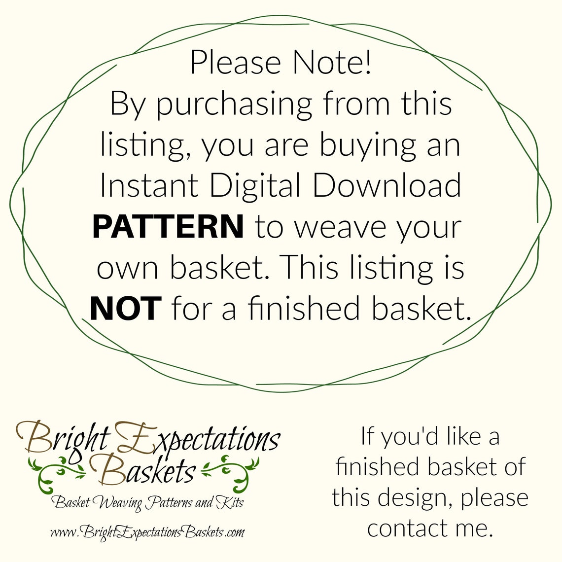 BASKET PATTERN kenzie Bucket Style Basket Etsy