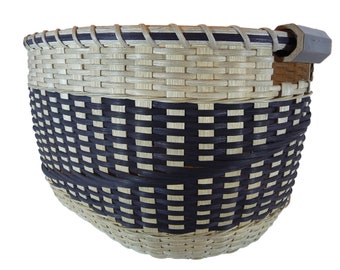 BASKET PATTERN "Layla" Large Gathering Basket for Afghans, Laundry, Toys, or Towels