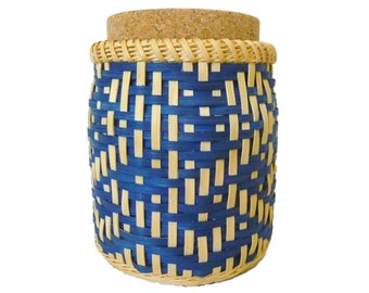 PANIER TISSAGE MOTIF "Brianna" Noeud Celtique Sergé Weave Pot