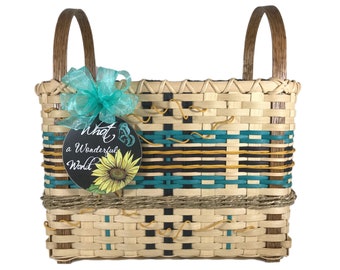 BASKET WEAVING PATTERN "Sunniva" Gathering Basket
