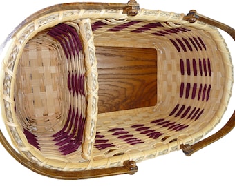 BASKET PATTERN "Shelley" Divided Market Basket
