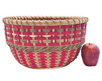 BASKET PATTERN TUTORIAL - "Cynthia" Table Basket with Accent Twining