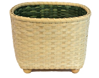 BASKET PATTERN "Olivia" Double Walled Footed Floor or Magazine Basket