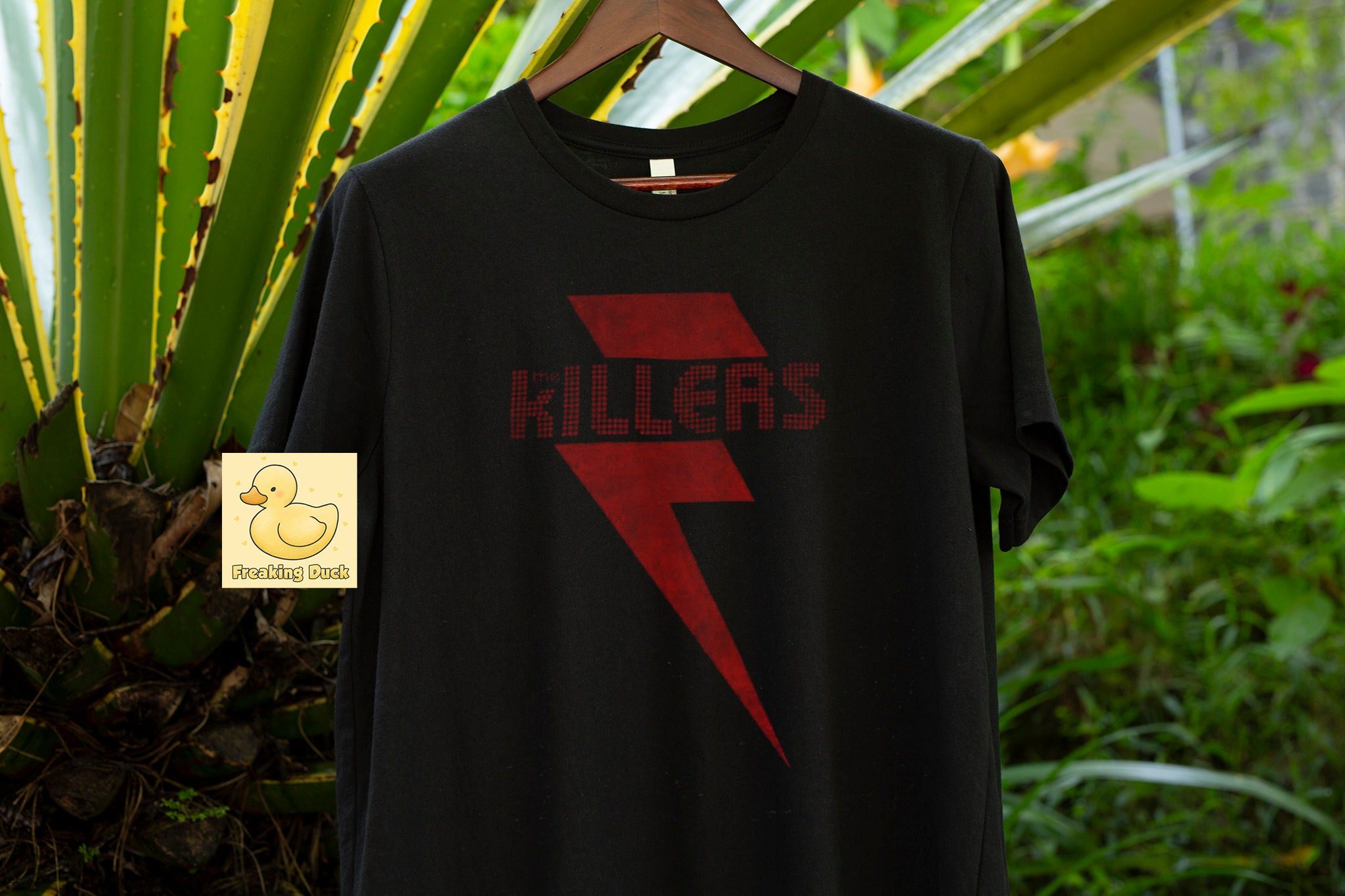 Discover The Killers Brandon Flowers Red Bolt T-Shirt, Unisex Shirt