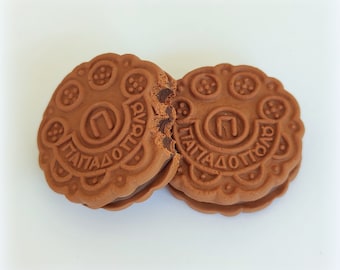 Imán de galleta de chocolate, imán de comida de arcilla polimérica, imán de nevera, imanes de refrigerador, imán de galleta grande, regalo divertido, regalos foodie, lindo