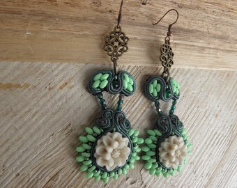 Orecchini soutache vendita Handmade. Vegano cordiale.