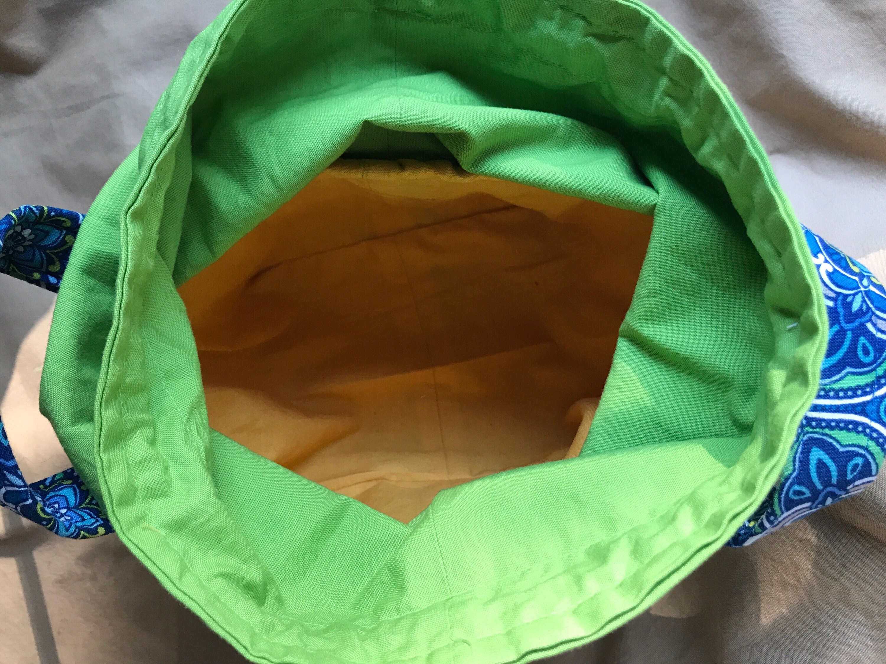 Fabric Drawstring Bag With Handles and Fabric Abcs Inside Etsy UK