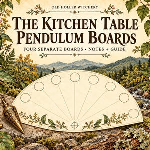 The Kitchen Table Pendulum Board Set | Four Spacious Printable Boards, Notes & Guide PDF