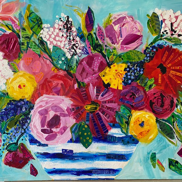 Whimsical Flower Art Etsy