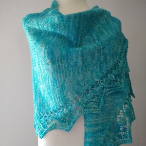 Queen&#39;s Lace Shawl PDF KNITTING PATTERN instructions for knitting