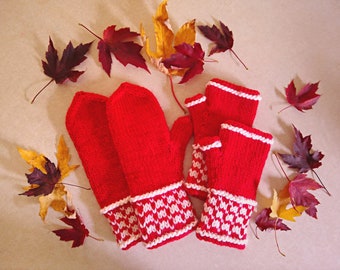 KNITTING PATTERN PDF Battle Lines Mittens, Bulky weight knitted mittens or mitts