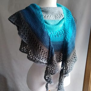 Lace Shawl or Scarf PDF KNITTING PATTERN, Fall Blessings Shawl, instructions for knitting
